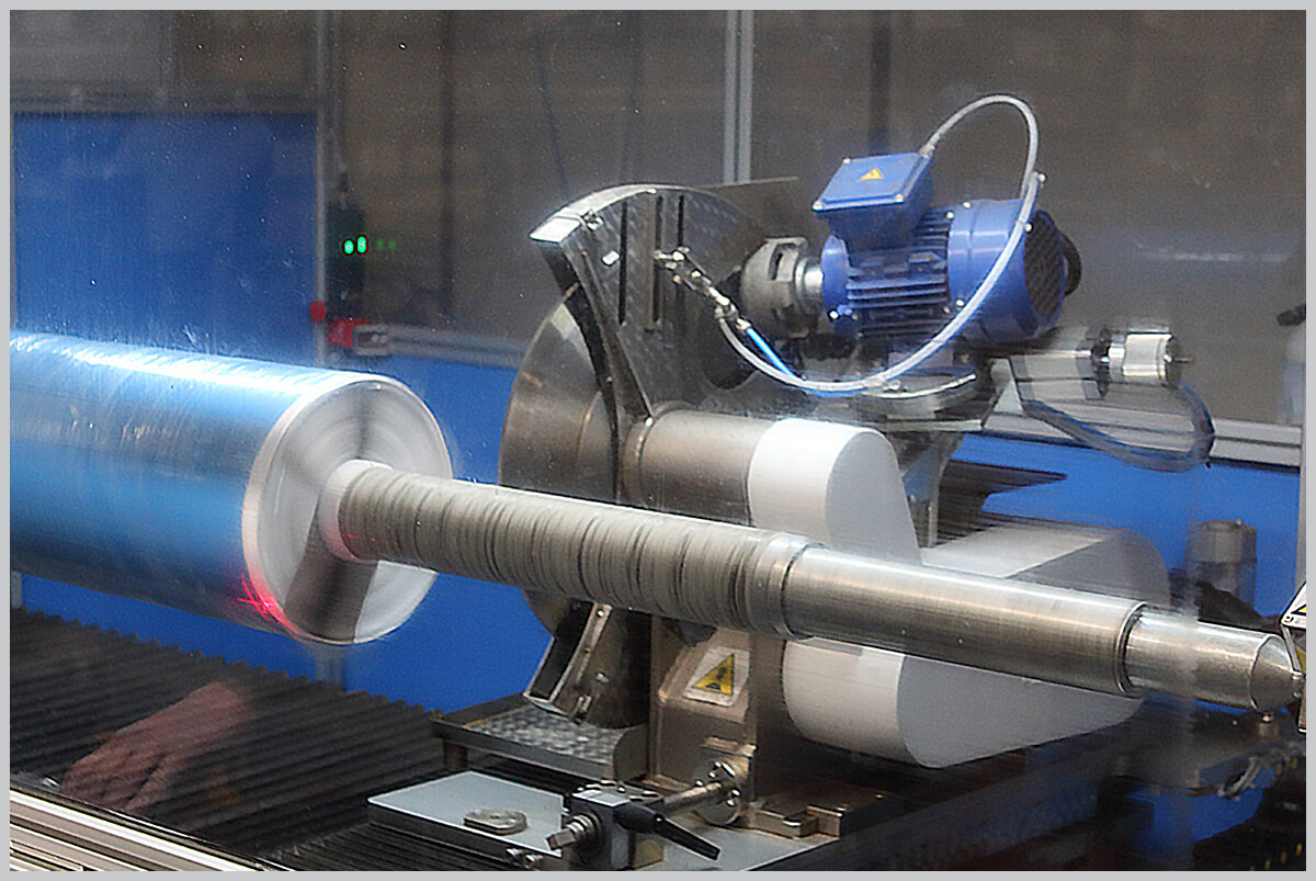 Single Knife Slitting Tape Log Conversion Manufacturing Service From Heskins