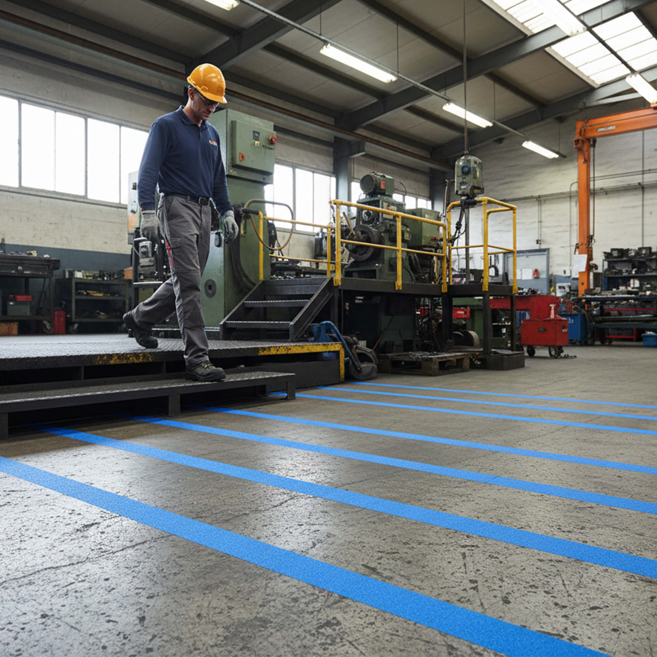Blue-Coarse-Resilient-Anti-Slip-Tape