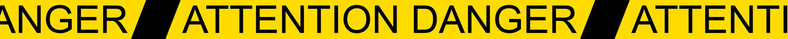 Printed hazard tape - Attention Danger